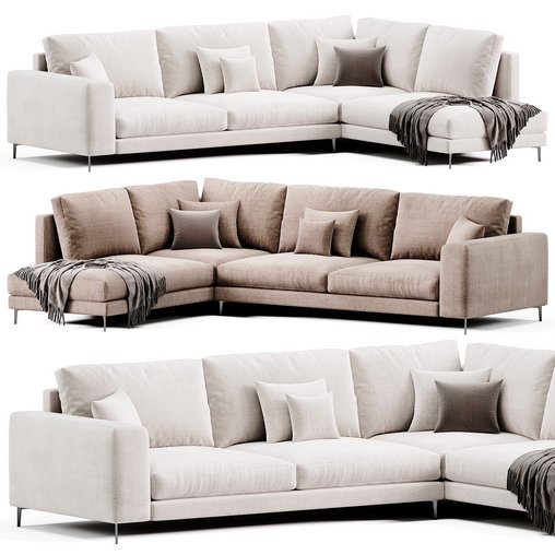 VINCI Sofa By Chateau dAx 3d model Download  Buy 3dbrute