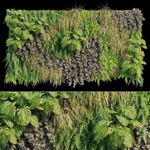 Vertical garden 10 3d model Download  Buy 3dbrute